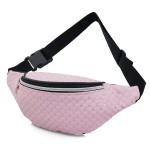 VERSOLI nerka damska saszetka biodrówka pikowana z cekinami N114 różowa