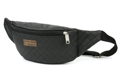 BELTIMORE nerka saszetka biodrówka męska  eko skórzna pikowana CZARNA 02.jpg