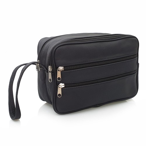 SASZETKA na pieniądze i dokumenty wysokiej jakości skórzana polska CZARNA XL 01.jpg