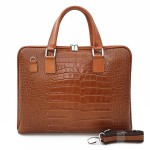 VERA PELLE torebka skórzana teczka A4 kroko torba na laptopa V446 camel