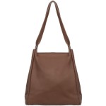 VERA PELLE torebka damska skórzana shopper z saszetką V508 brązowa