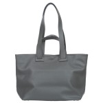 VERA PELLE torebka damska skórzana shopper z długimi rączkami na ramię V529 ciemna szara