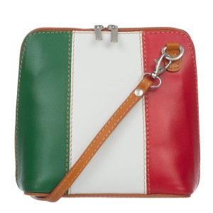 VERA PELLE torebka damska skórzana listonoszka z paskiem na ramię V654 italy