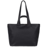 VERA PELLE torebka damska skórzana shopper z długimi rączkami na ramię V529 czarna