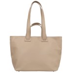 VERA PELLE torebka damska skórzana shopper z długimi rączkami na ramię V529 beżowa