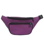 NERKA saszetka biodrówka solidna polska N001 ciemna fioletowa
