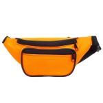 NERKA saszetka biodrówka solidna polska N001 pomarańczowa neonowa