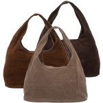 VERA PELLE torebka damska zamszowa worek na ramię V715 kolory