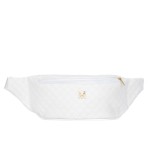 VERMARI nerka eko skórzana saszetka biodrówka pikowana N153 biała